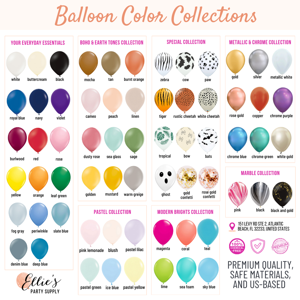 Classic Halloween Balloon Garland Kit– Black, Orange, Ghost & Bats