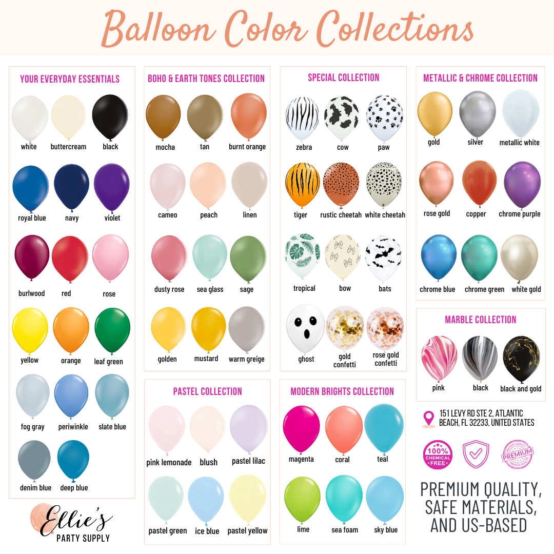 Classic Halloween Balloon Garland Kit– Black, Orange, Ghost & Bats