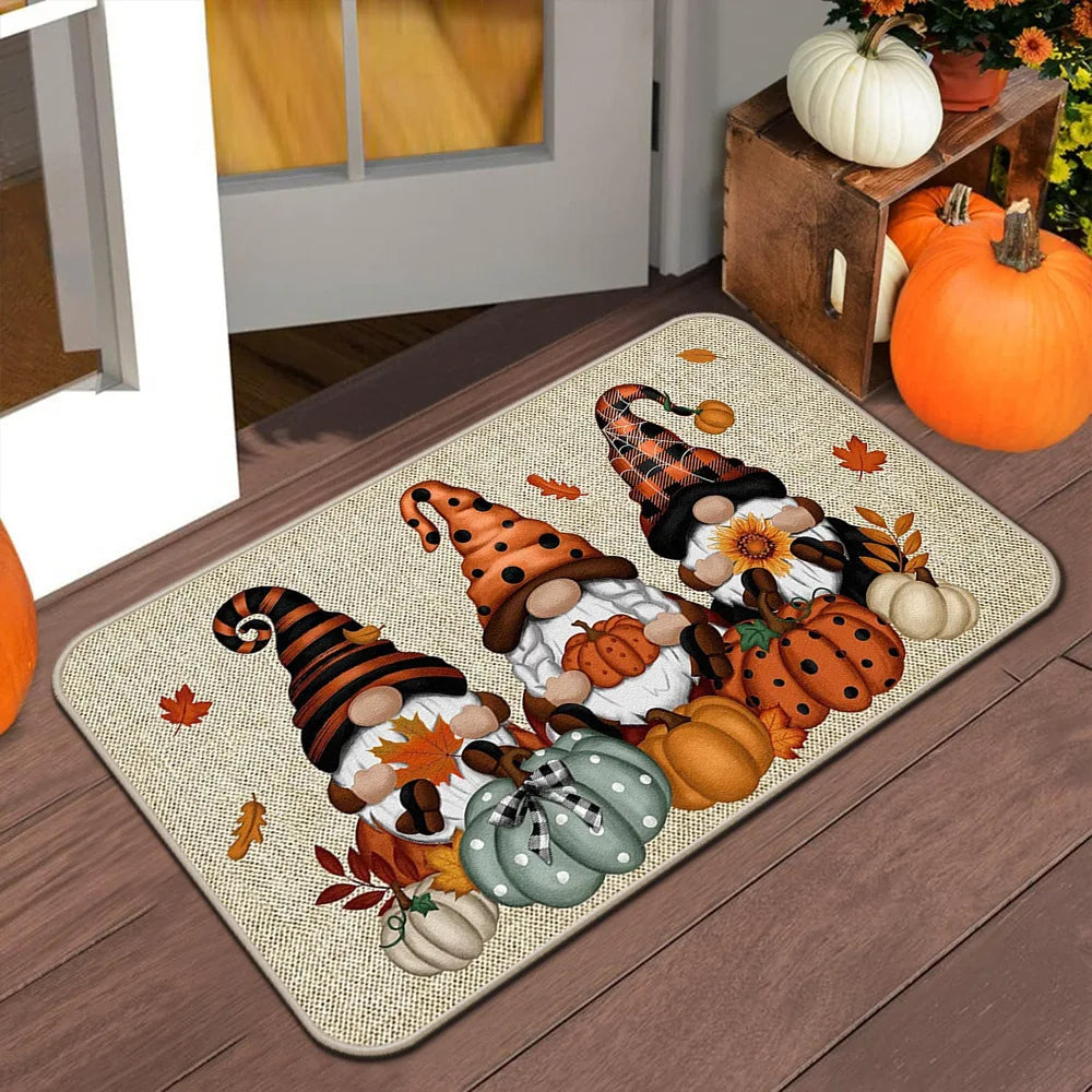 Autumn Welcome Door Mat - Indoor/Outdoor Anti-Slip