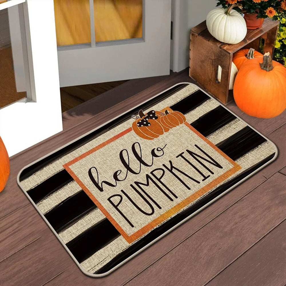 Autumn Welcome Door Mat - Indoor/Outdoor Anti-Slip