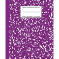 Marble Composition Notebook College Ruled: Purple Marble Notebooks, School Supplies, Notebooks for School - Paperback