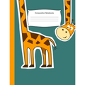 Composition Notebooks: 8.5 x 11,100 Wide Ruled Line Paper, Cute School Notebook, School Composition Notebooks, Back to school, Giraffe - Paperback
