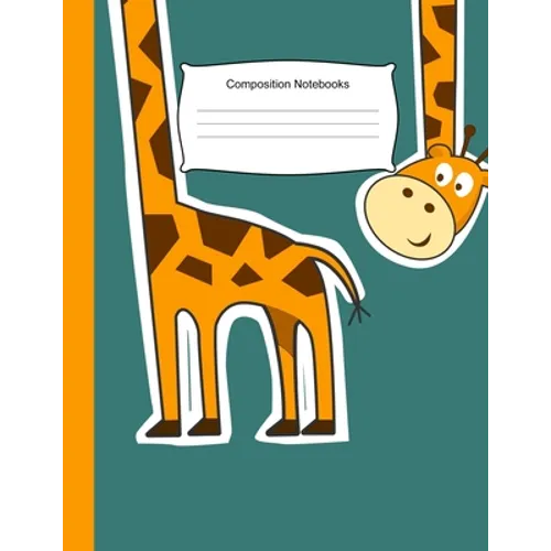 Composition Notebooks: 8.5 x 11,100 Wide Ruled Line Paper, Cute School Notebook, School Composition Notebooks, Back to school, Giraffe - Paperback